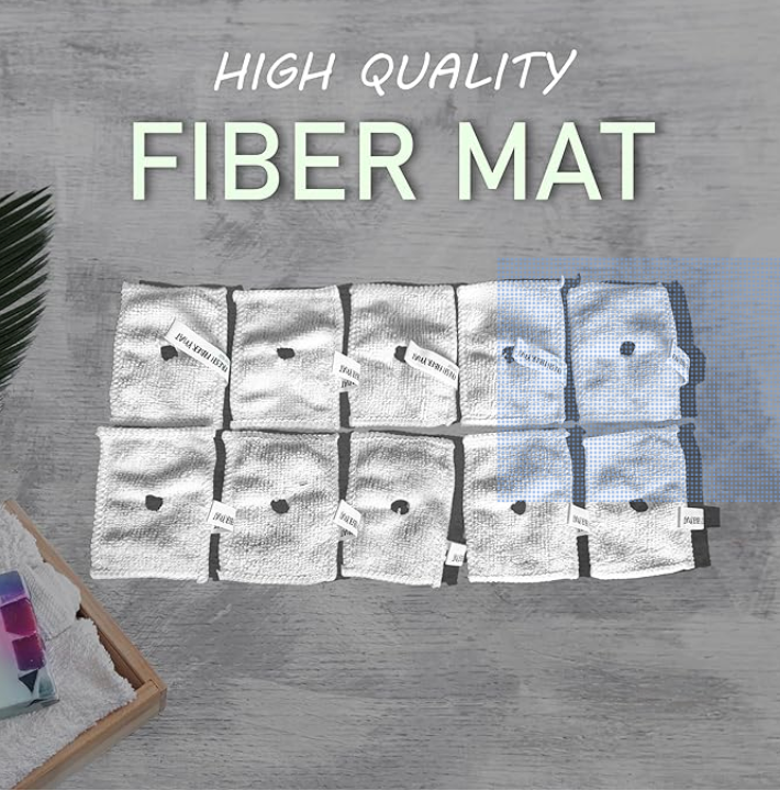 Z - TidyPady Fresh Fiber Mat – AVAILABLE ON AMAZON - Pack of 10, 365 Days of Use. White on Both Sides