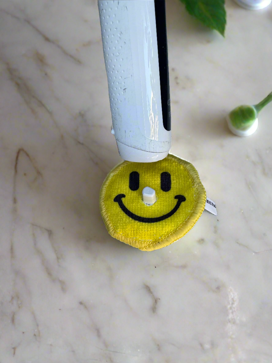 Tidypady Full Round Yellow Smiley Face